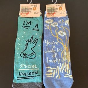 2/$15 Brand new special unicorn and lovely ankle socks